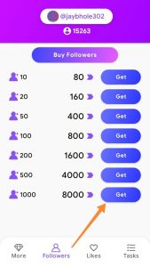 Top Follow Referral Code 2022 List (Instant 200 Coins) Android 3